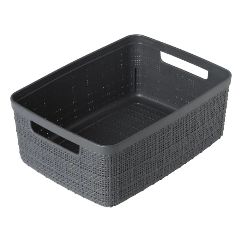Xenos Opbergboxen-Curver jute opbergmand S - 5 liter - grijs
