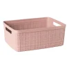 Xenos Opbergboxen-Curver jute opbergmand S - 5 liter - roze