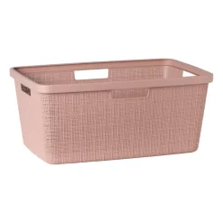 Curver Wasmanden-jute wasmand - 46 liter - roze