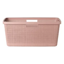 Curver Wasmanden-jute wasmand - 46 liter - roze