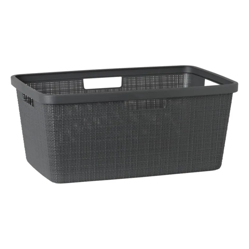 Curver Wasmanden-jute wasmand - 46 liter - grijs