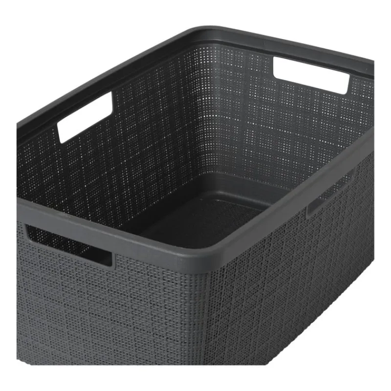 Curver Wasmanden-jute wasmand - 46 liter - grijs