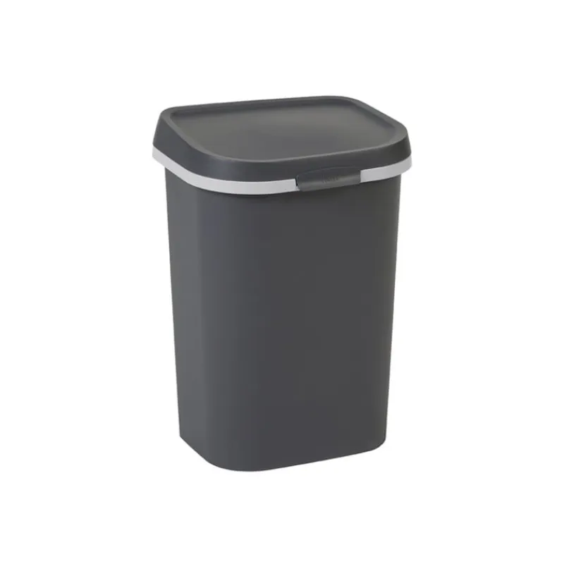 Curver Pedaalemmers|Prullenbakken-prullenbak mistral flat - grijs - 25 liter