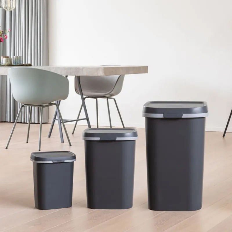 Curver Pedaalemmers|Prullenbakken-prullenbak mistral flat - grijs - 25 liter