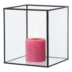 Xenos Sieraden Opbergen|Lantaarns-Deco box klein - zwart - 18x16x16 cm