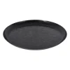 Xenos Kaarsenplateaus-Decoratieplateau - zwart - Ø34 cm