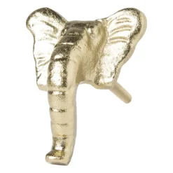 Xenos Deurknoppen-Deurknop olifant - goud - 4x6 cm