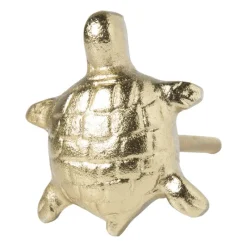 Xenos Deurknoppen-Deurknop schilpad - goud - 4x5 cm
