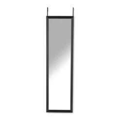 Xenos Passpiegels-Deurspiegel - zwart - 34x124 cm