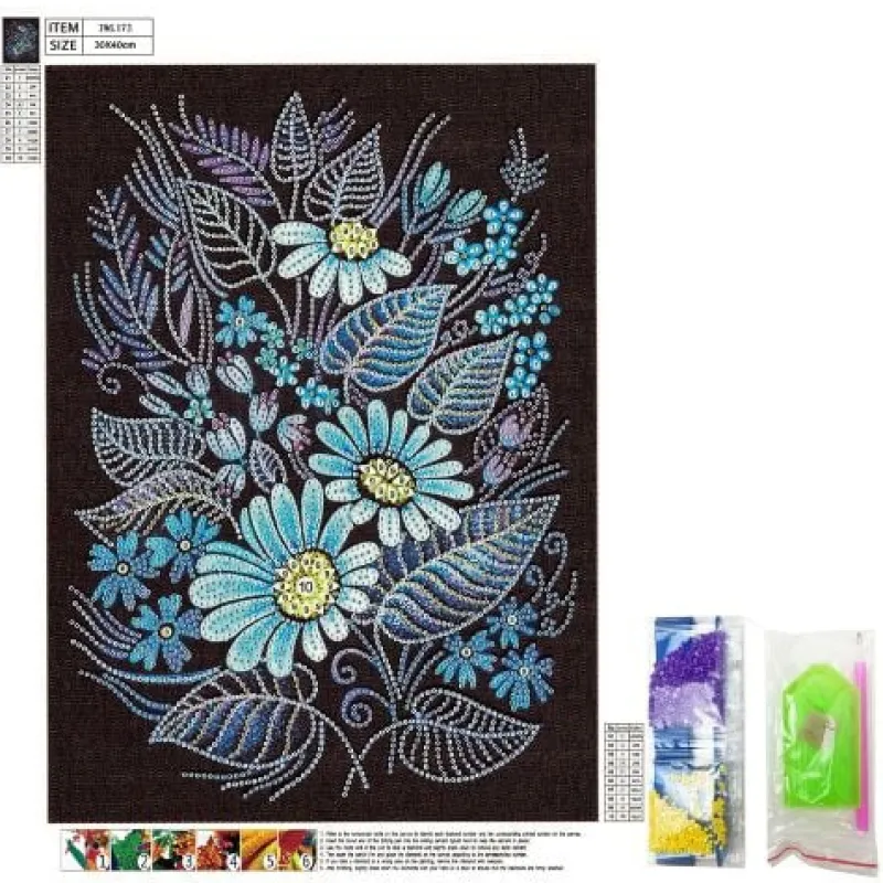 Xenos Diamond Paintings|Knutselpakketten-Diamond paint - glow in the dark - 40x30 cm