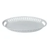 Xenos Dienbladen-Dienblad metaal - wit - 42x33,5x4,5 cm