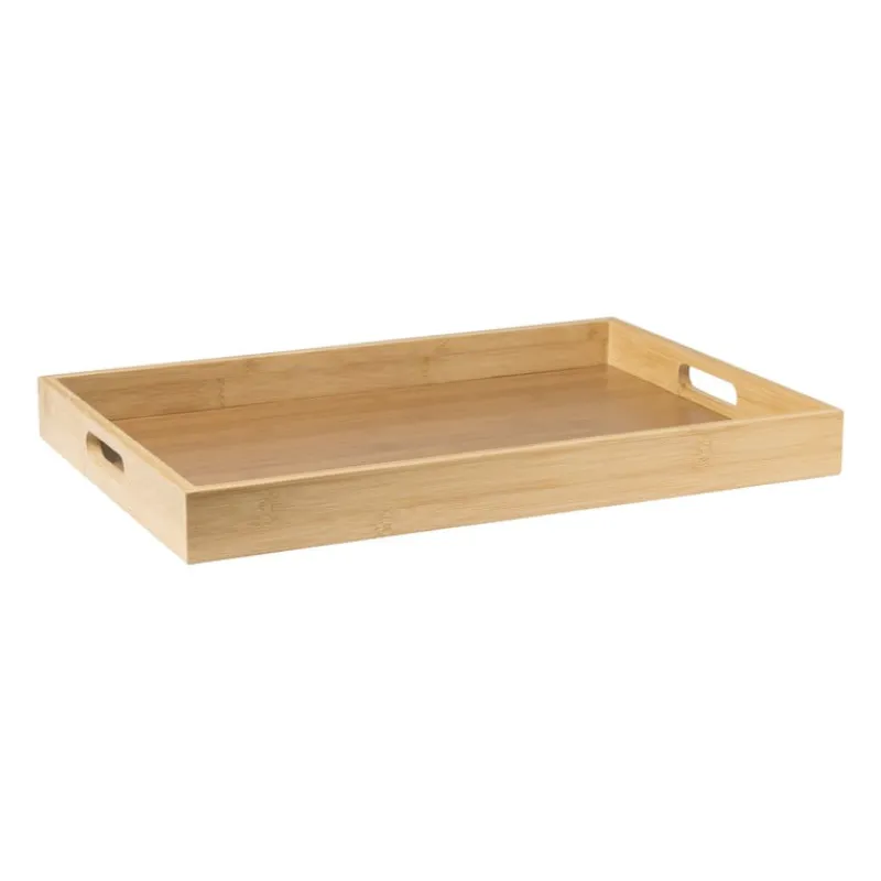 Xenos Dienbladen-Dienblad rechthoek - bamboe - 31x45x4 cm