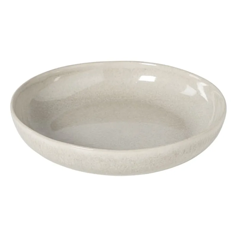 Xenos Borden|Kerstservies-Diep bord fuji - beige - ø22x4 cm