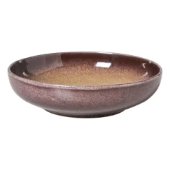 Xenos Borden-Diep bord Olivia - bordeauxrood/beige - ø20.3x5 cm