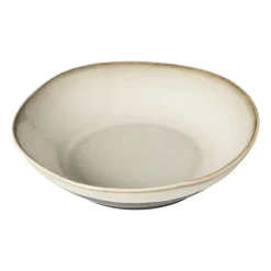 Xenos Borden-Diep bord Roots - beige - ø20x5.4 cm