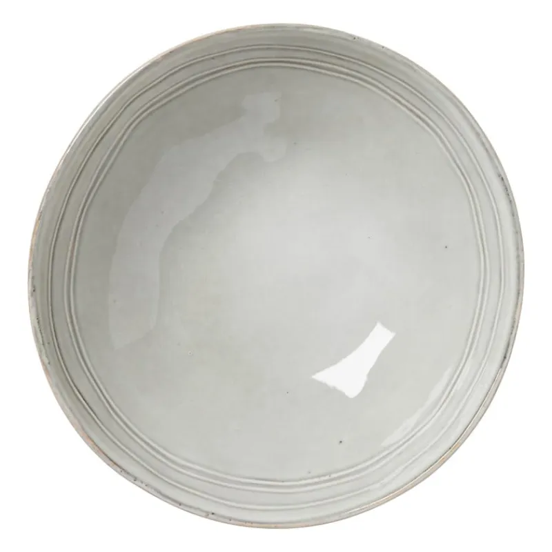Xenos Borden-Diep bord Toscane - grijs - ø19 cm