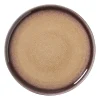 Xenos Borden-Dinerbord Olivia - bordeauxrood/beige - ø27.5x2.5 cm