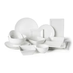 Xenos Borden-Dinerbord porselein - 24.8x24.8 cm