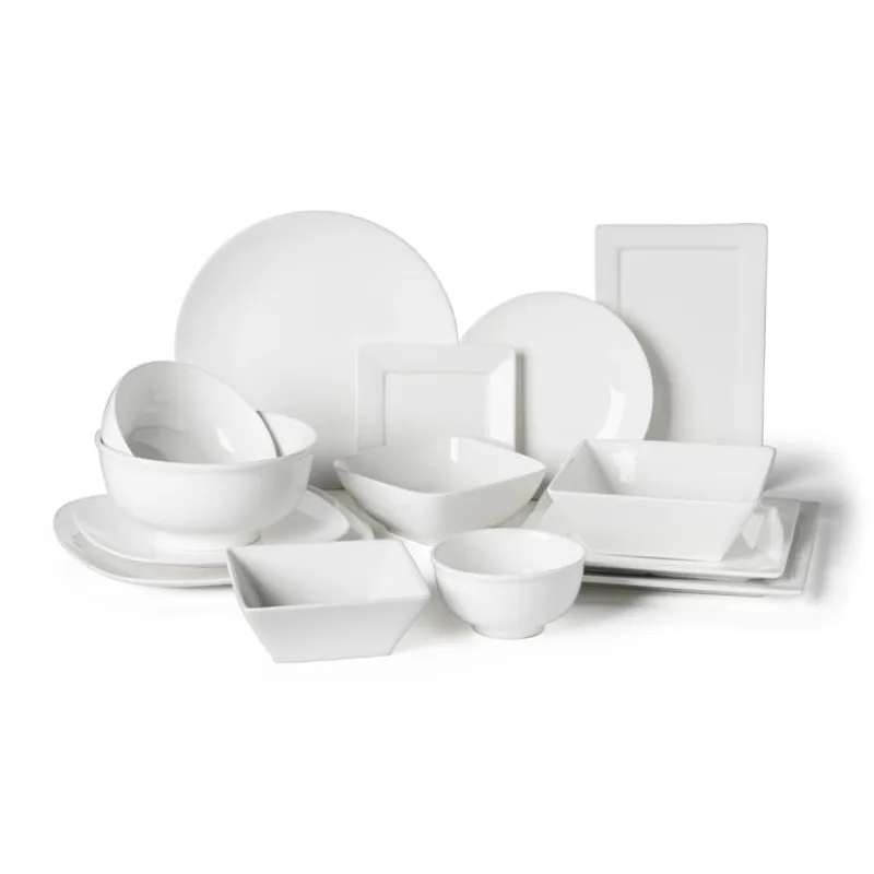 Xenos Borden-Dinerbord porselein - 24.8x24.8 cm