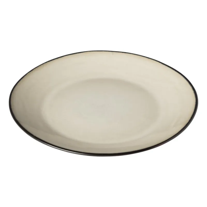 Xenos Borden-Dinerbord Roots - beige - ø27.5x3 cm