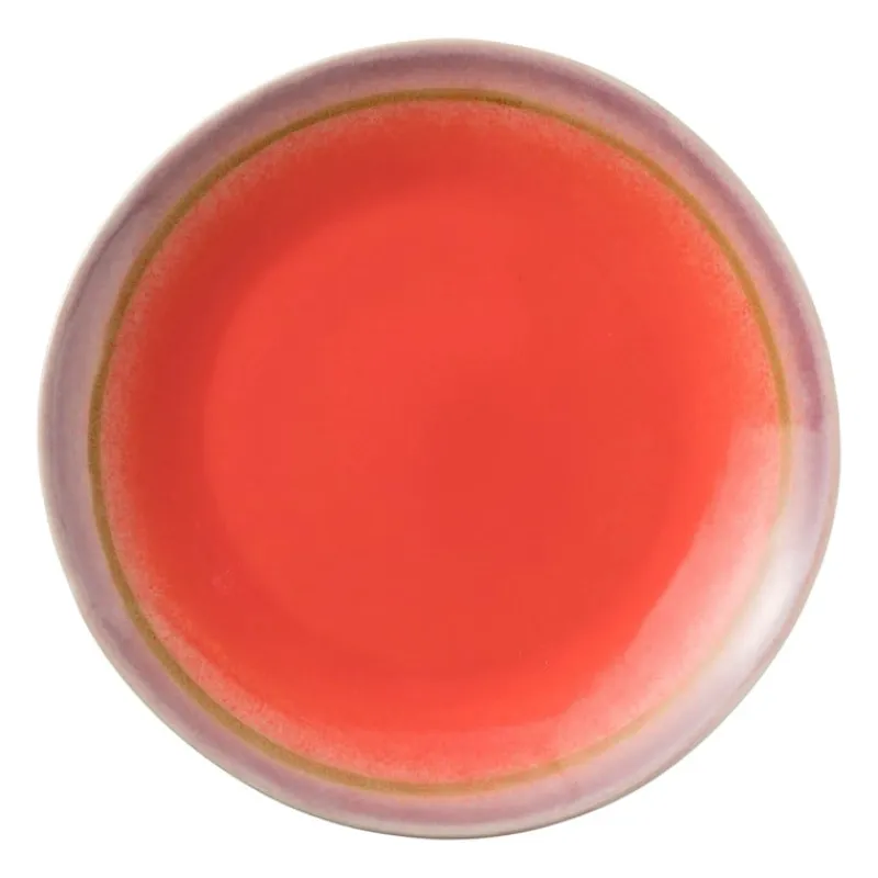 Xenos Borden-Dinerbord Roots - rood/paars - ø27.5x3 cm
