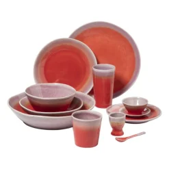 Xenos Borden-Dinerbord Roots - rood/paars - ø27.5x3 cm