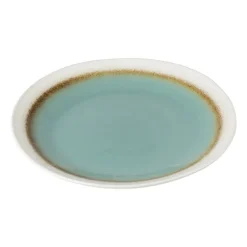 Xenos Borden-Dinerbord Roots - turquoise - ø27.5x3 cm