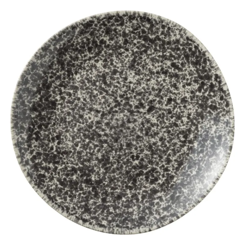 Xenos Borden-Dinerbord Roots - zwart/wit - ø27.5x3 cm