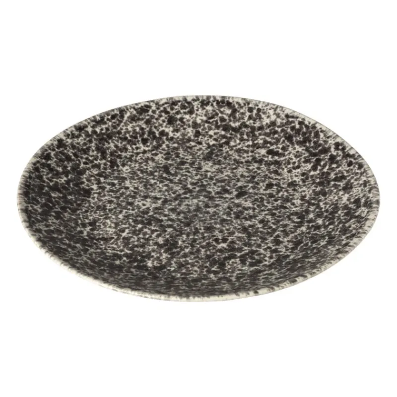 Xenos Borden-Dinerbord Roots - zwart/wit - ø27.5x3 cm