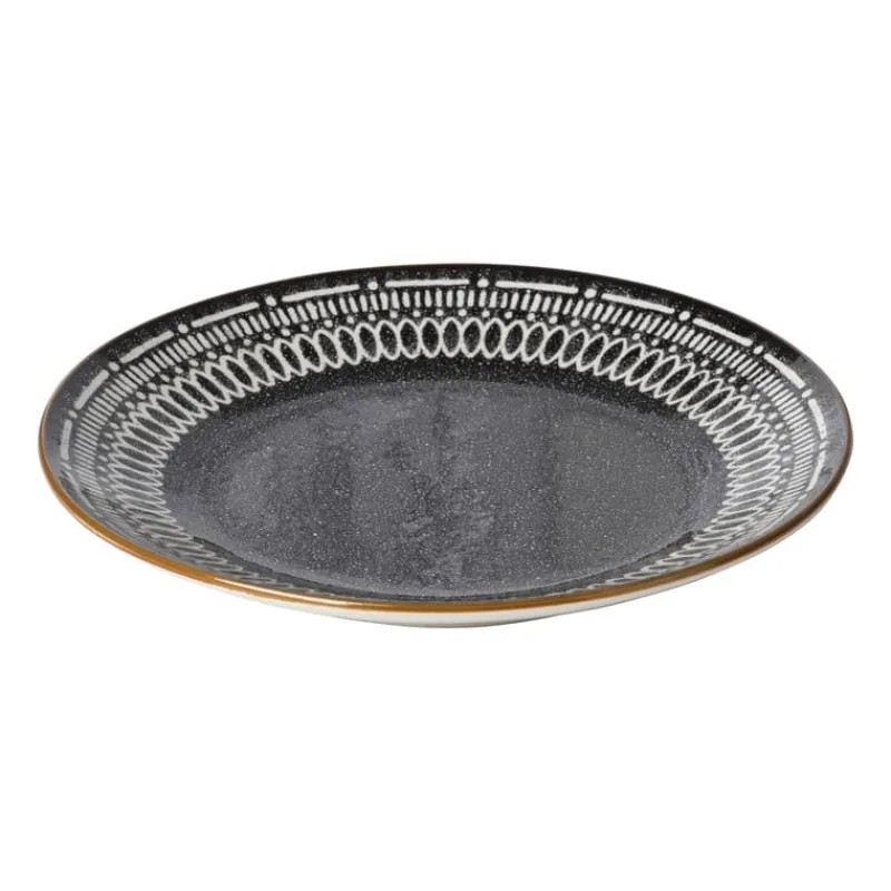 Xenos Borden-Dinerbord Yara - zwart - ⌀26.8 cm
