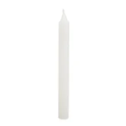 Xenos Dinerkaarsen-Dinerkaars rustiek - wit - ø2x24 cm