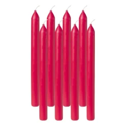 Bolsius Dinerkaarsen-Dinerkaarsen box rood - set van 8 - ø2x23 cm