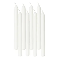 Bolsius Dinerkaarsen-Dinerkaarsen box wit - set van 8 - ø2x23 cm