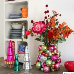 Xenos Kerstcadeaus|Kerstballen-Discobal zilver - set van 6 - ø4 cm