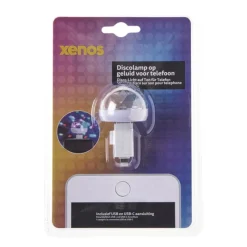 Xenos Spellen|Kerstcadeaus-Discolamp voor telefoon