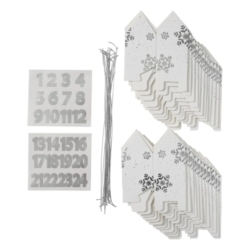 Xenos Kerst Knutselen-DIY advent doosjes - set van 24
