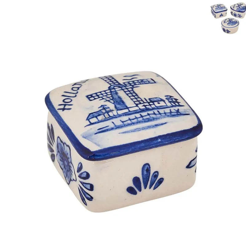 Xenos Holland Souvenirs-Doosje klein Holland - diverse varianten - 3x3x2 cm