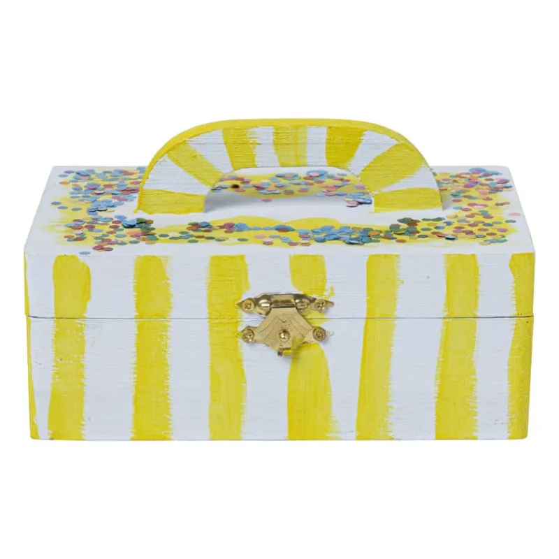 Xenos Doosjes-Doosje met handvat - rechthoekig - 10x15x6 cm