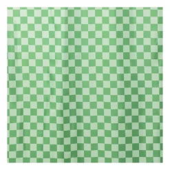 Xenos Douchegordijnen-Douchegordijn geblokt - groen - 180x200 cm