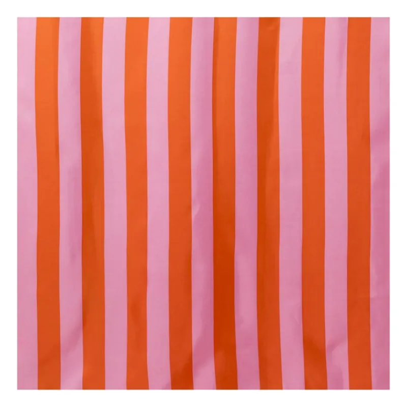 Xenos Douchegordijnen-Douchegordijn gestreept - roze/oranje - 180x200 cm