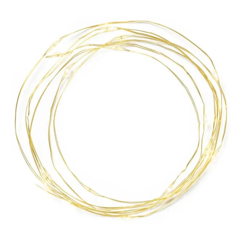 Xenos Kerstverlichting|Kerstboom Verlichting-Draadverlichting - warm wit licht - 20 led lampjes