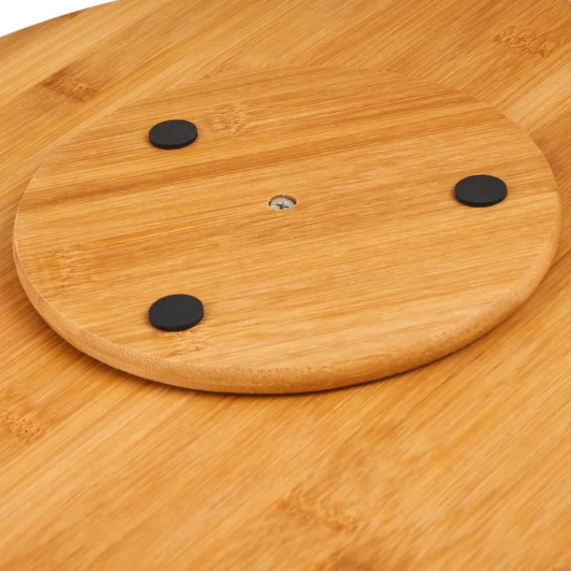 Xenos Taartplateaus|Borrelplanken-Draaiplateau bamboe - ø33 cm