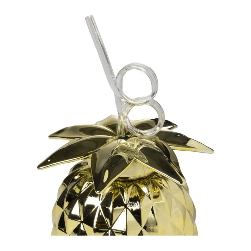 Xenos Kinderservies-Drinkbeker - ananas - goud - .. ml