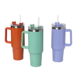 Xenos Drinkflessen|Kinderservies-Drinkbeker - rood - rvs - 1.1 liter