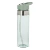Xenos Drinkflessen-Drinkfles met rietje - groen - 500 ml