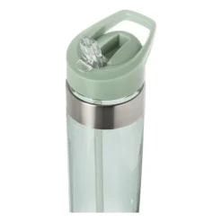 Xenos Drinkflessen-Drinkfles met rietje - groen - 500 ml
