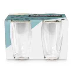 Xenos Glazensets-Dubbelwandige glazen - 350 ml - set van 4