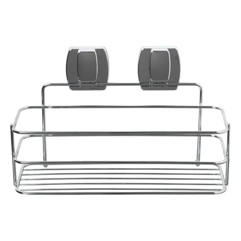 Xenos Doucherekjes-Easy lock doucherekje - chroom - 28x10x12 cm