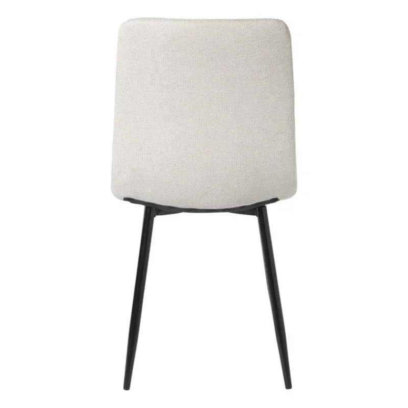 Xenos Eetkamerstoelen-Eetkamerstoel chenille - beige - 90x53.5x44.5 cm