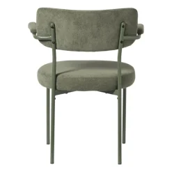 Xenos Eetkamerstoelen-Eetkamerstoel Elvis - groen - 79x57x52 cm